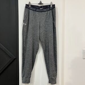 Under Armour Heatgear Women’s Logo Band Pants Joggers Tapered Size Medium